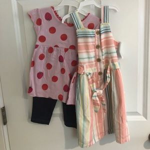NWT CARTERS DRESS AND 2 PIECE SET